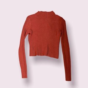 Orange super cute sweater
Only worn ONCE 
Dry cleaner perf condition
Be Mine
S/M
